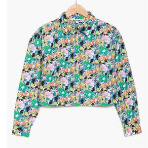 WALTER BAKER Cotton  Long Sleeve Button Shirt In Fiesta Floral Thea Top size:L